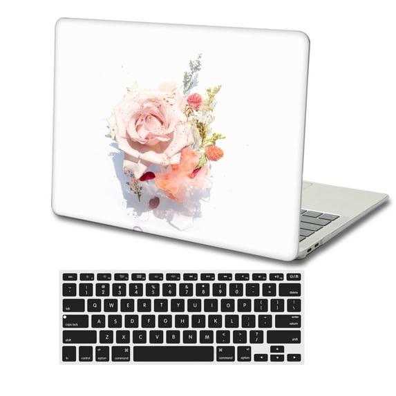 KSK KAISHEK Hard Shell Compatible MacBook Air 13.6 Inch m2( Retina Display, 2022.0) + Black Keyboard Cover Model A2681 m2, Type C Pink series 0301