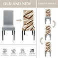 thumbnail image 4 of Chair Covers for Dining Room Set of 4 Stretch Dining Chair Covers Spandex Kitchen Chair Slipcovers Removable Washable Parson Chair Slipcovers(4Pcs,Bird''s Nest), 4 of 6