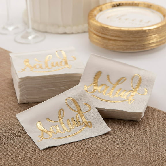 Fun Express Salud Beverage Napkins Mega Bulk 100 Pieces