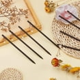 thumbnail image 7 of 8PCS Retro Hair Stick 8 Styles Chinese Wooden Hair Pins Hair Chopsticks with Pearl Beads Simple Long Hair Fork Decorative Hair Bun Holders, 7 of 7
