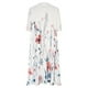 thumbnail image 5 of Puntoco Vestido De Verano Con Cuello Redondo Y Manga Corta Con Estampado Floral Para Mujer, Color Rosa Xxl,Regalos Para Mujer Joven, 5 of 6