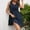 Blue, variant on Womens Summer Dresses Casual Spring 2025 Sleeveless A-Line Tiered Swing Mini Dress Lace Beach Vacation Sundress
