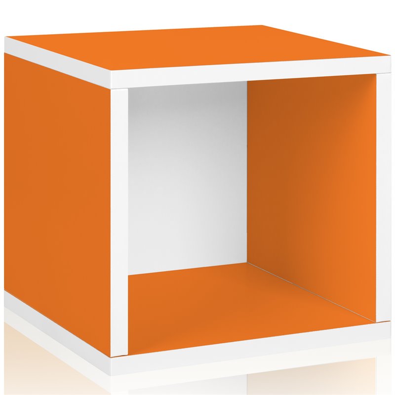 Way Basics Eco Stackable Storage Cube and Cubby OrganizerFinishOrange