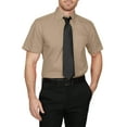 thumbnail image 4 of J. METHOD Men's Classic Regular Fit Button Down Short Sleeve Solid Color Dress Shirts S-5XL, 4 of 5