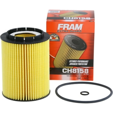 FRAM Extra Guard Filter CH8158, 10K mile Oil Filter for Audi, Porsche, and Volkswagen