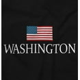 thumbnail image 2 of Washington Pride American Flag WA USA Plus Size Crewneck Graphic Tee Shirt Brisco Brands 2X, 2 of 5