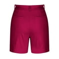 thumbnail image 7 of HTNBO Womens Bermuda Golf Shorts Quick Dry Active Shorts with Pockets Athletic and Breathable, 7 of 7