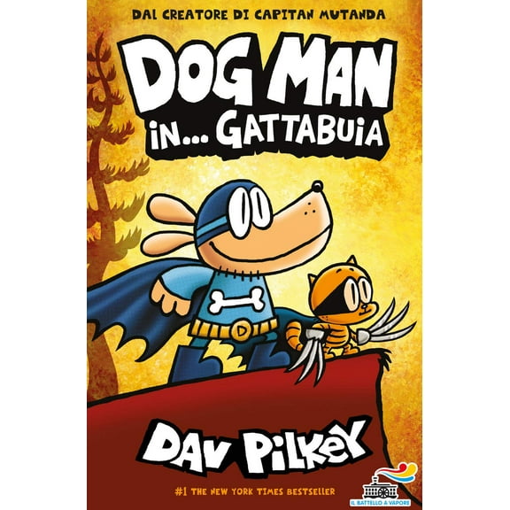 Dav Pilkey Dog Man in... gattabuia (Hardcover)