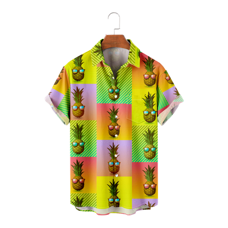 

MLFU Family Matching Shirt Short Sleeve Button Down Tropical Beach Shirts Holiday Clothes Size 100-170/XXS-8XL