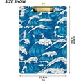 thumbnail image 3 of FMSHPON Storm Waves Clipboard Hardboard Wood Nursing Clip Board and Pull for Standard A4 Letter 13x9 inches, 3 of 7