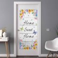 thumbnail image 2 of Spring Wildflowers Window Privacy Film, Watercolor Floral Leaf Wood Grain Static Cling UV Sun Blocking Tint Film Heat Control Windows Films for Bedroom Bathroom, Window Stickers 35.4"x78.7", 2 of 7