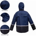 thumbnail image 3 of RainRider Rain Suits for Men Waterproof Breathable Lightweight Rain Gear Durable Oxford Rain Jacket Pants(Navy,3XL), 3 of 7