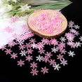 thumbnail image 4 of 300 Uds 2CM Mini adorno de copo de nieve decoraciones navideñas copos de nieve artesanía de Navidad para manualidades DIY decoración de mesa de fiesta de invierno de Navidad（2Cm white 300pcs 2CM, 4 of 5