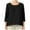 Black, variant on Fesfesfes Women Plus Size Tops Womens Spring And Summer Round Neck Short Sleeve Solid Loose Casual Cotton Wide Neck Tshirt Women 4XL(US:16)