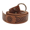 thumbnail image 1 of Medieval Embossed Viking Vegvisir Pu Leather O Ring Belt Retro Renaissance Knight Buckles Belt Leather Waistband For Men, 1 of 1