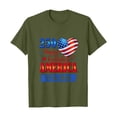 thumbnail image 4 of 250 Years of Freedom Short Sleeve Tee – Women's USA 250th Anniversary Shirt, American Eagle Patriotic Top, Casual Wear for 2026 Events,Independence Day Gift Recommendations(Army Green,L), 4 of 4