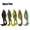 Black, Blue, Green, Multicolor, Brown, variant on 3pcs Double Helix Propeller Surface Frog Lure Set, Rotating Tail Floating Swing Bait with Sharp Hook, Suitable for Perch, Catfish and Other Freshwater Fishing