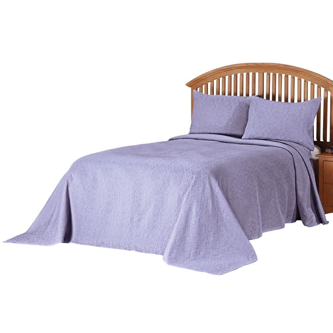 The Margaret Matelasse Bedspread by OakRidge™Twin Light Blue