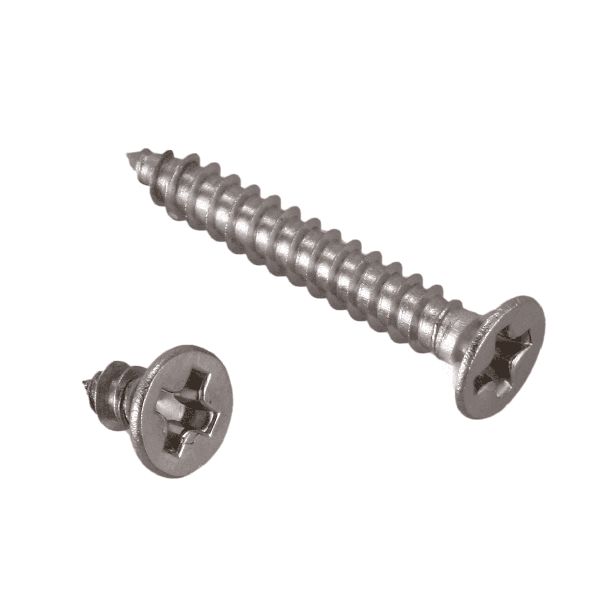 1000Pcs M3 Stainless Steel Flat Screws Kits High Strength Self-Tapping Screws Assortment Set for Wood Furniture