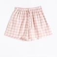 thumbnail image 4 of Girls' Shorts Ruffle Elastic Waist Kids Checkered Lightweight Bottoms with Pockets 5-14 Y Summer, 4 of 6