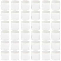 Simply Tidy Clear Plastic Storage Jars for Craft Supplies, 36 Pack