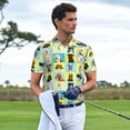 thumbnail image 3 of Picia arious dog breeds Print Men's Polo Shirt, Two-Button Closure Pique Polo Shirt, Summer Fashion Golf Shirt-3X-Large, 3 of 6