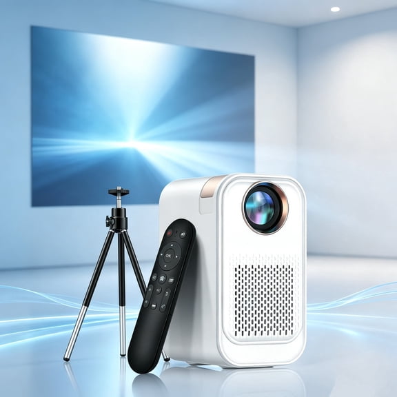 Mini Projector,Portable Mart Projector,100 ANSI,1080P,5G WiFi,Auto Keystone Correction,Home Theater Movie Projector