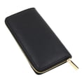 thumbnail image 2 of Premium Textured Vegan Antique PU Leather Continental Zip Around Wallet, 2 of 4