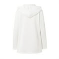 thumbnail image 5 of Women's Zip Front Long Sleeve Pocket Hoodie Sweatshirt Hooded Top Women's Coats for Winter plus Size Womens Jacket with Hood Women's plus Size Sweaters Women's Fall Jacket plus Size Women down Winter, 5 of 8