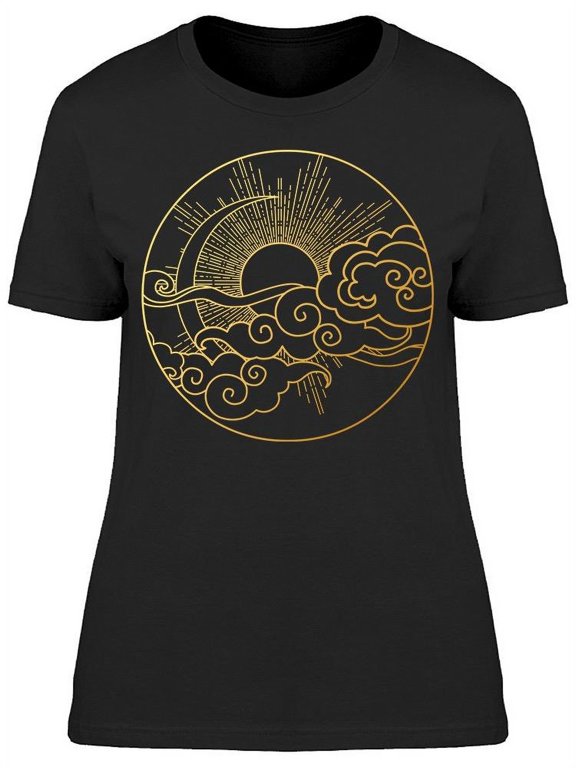 Sun Cloudy Sky T-Shirt Women -Image by Shutterstock, Female Large