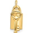 thumbnail image 4 of 14K Yellow Gold Polished Lock And Key Pendant (Width 5.9) (Length 13.5) - Jbsp, 4 of 5