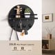thumbnail image 2 of Portallaves de Pared, con y Estante, de Madera, Color Negro, 2 of 5