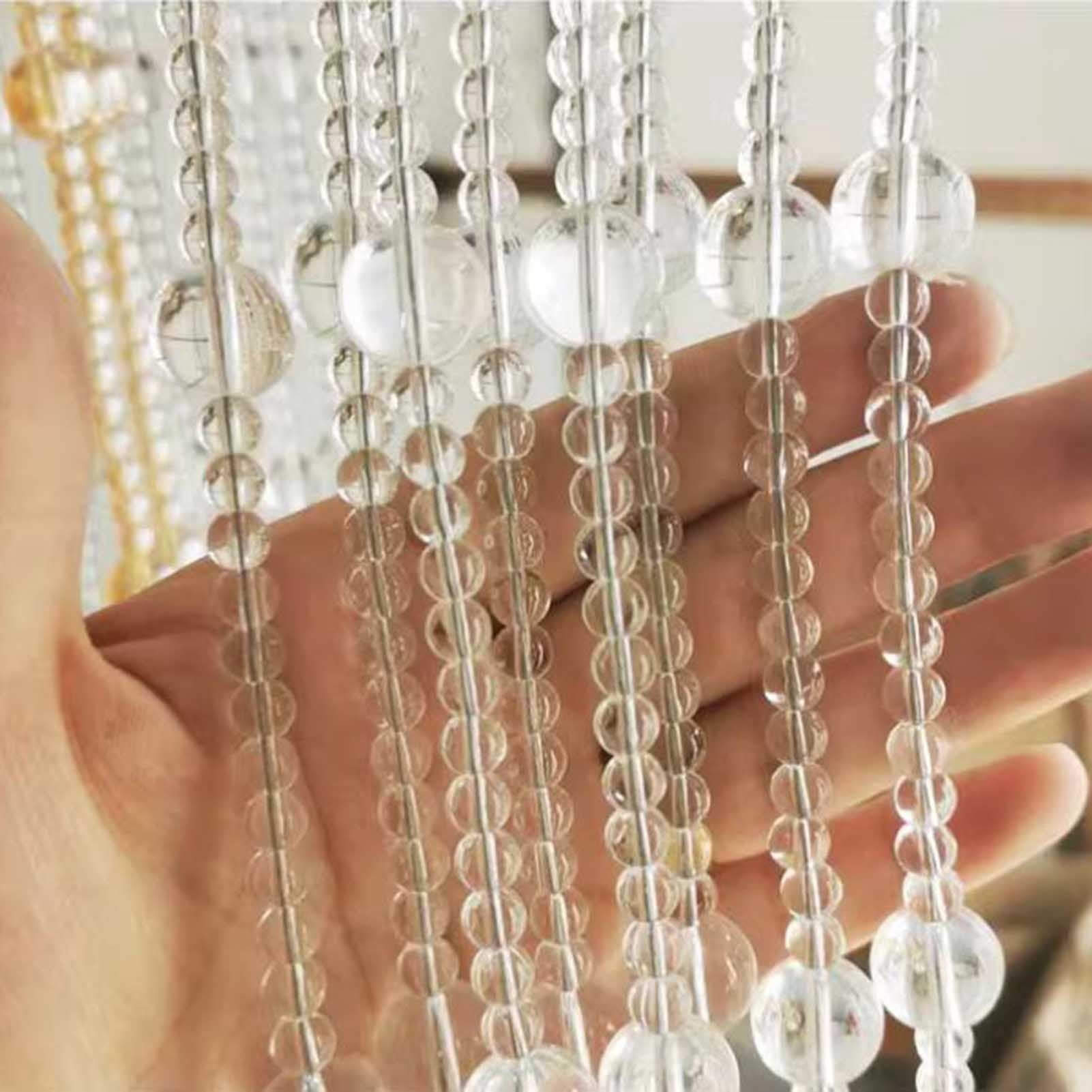 Beaded Curtain, Acrylic Crystal Beaded Curtains, Hanging Curtain for Doors, Room Divider Decoration for Home and Wedding Decoration