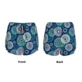 thumbnail image 3 of Yiaed Bohemian Mandala Print Women's Running Shorts with Liner 3 Zipper Pockets Elastic Workout Athletic Gym Yoga Shorts-XX-Large, 3 of 7
