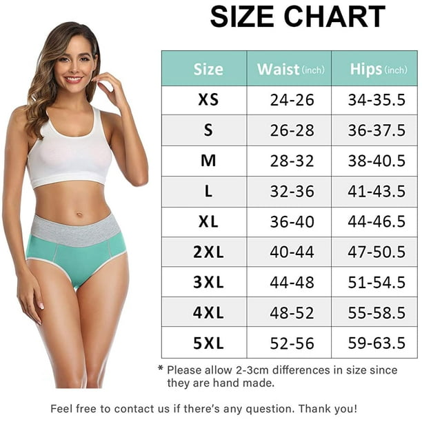 Women's Underwear, High Waisted Cotton Panties Soft Stretch Breathable  Briefs 5-Pack : : Clothing, Shoes & Accessories