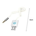 thumbnail image 4 of Adaptateur Compatible Bluetooth USB à 3.5mm Jack Connexion Stable Câble de Ressort Multi-Fonctionnel Anti Brouillage Signal Émetteur Microphone Intégré Bluetooth Compatible 5.0 Récepteur, 4 of 11