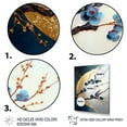 thumbnail image 3 of Designart Blue Cherry Blossom Branch IV Canvas Wall Art, 3 of 5
