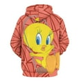 thumbnail image 3 of Looney Tunes Tweety Hoodie 3D Print Pullover Hooded Long Sleeve Sweatshirts Tops Blouse with Pocket for Mens Womens, 3 of 7