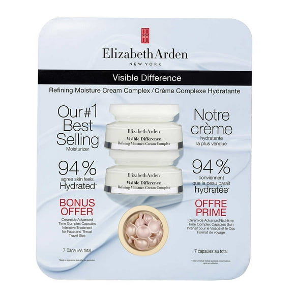 Elizabeth Arden Visible Difference Refining Moisture Cream, 2 x 75 mL
