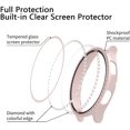 thumbnail image 3 of [5 Pack] Wiskii Compatible with Samsung Galaxy Watch 4 Bling Crystal Rhinestone Watch Cover, Hard PC Diamond Protective Case with Built-in Screen Protector (Black/Silver/Clear/Rose Gold/Pink,44mm), 3 of 6