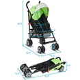 thumbnail image 3 of Costway Folding Lightweight Baby Toddler Umbrella Travel Stroller with Storage Basket Green, 3 of 10