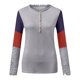 thumbnail image 5 of Blusa de encaje con cuello en V y manga larga estampada para mujer Fridja  fhghd2091, 5 of 5