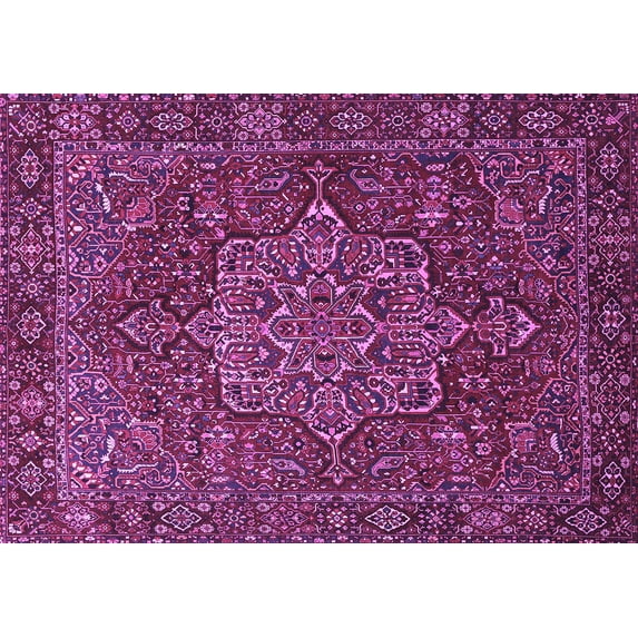 Ahgly Company Indoor Rectangle Persian Purple Traditional Area Rugs, 3' x 5'