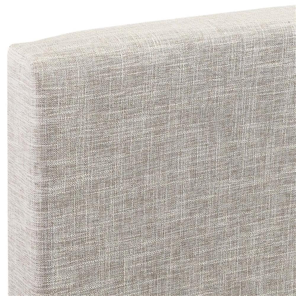 Pemberley Row Upholstered Beige Headboard Rectangular Adjustable Full/Queen 54" Unassembled