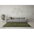 thumbnail image 3 of Ahgly Company Machine Washable Indoor Rectangle Persian Turquoise Blue Traditional Area Rugs, 5' x 7', 3 of 4