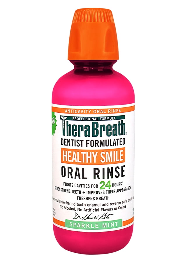 Therabreath 24Hour Healthy Smile Oral Rinse Mouthwash, 16.0 fl oz