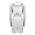 thumbnail image 6 of gakvbuo Jumpsuits For Women Summmer Dressy Wedding Womens Workout Romper Outfits Long Sleeve Running Onesie Open Back Exercise Waisted Yoga Jumpsuits, 6 of 6