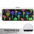 thumbnail image 5 of Kitchen Rugs Sets Of 2,Rainbow Mushroom Neon Black Pattern Anti Fatigue Kitchen Mat Rugs Non Slip Washable,Decorative Kitchen Floor Mats for Kitchen,Sink,Laundry,17"x47"+17"x47", 5 of 5