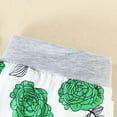 thumbnail image 3 of WIBACKER Baby Girls Ruffle Long Sleeve Romper Pants 4PCS Rose Floral Cute Outfits Clothes, 3 of 10