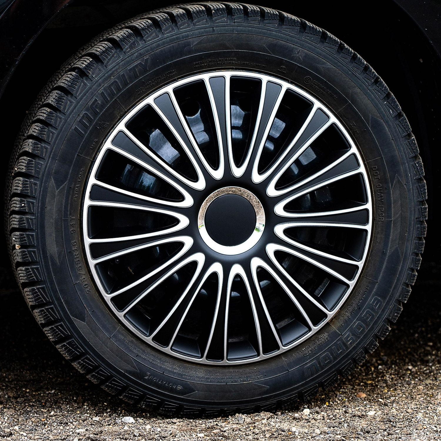 Alpena Enjoliveurs de roue Le Mans, 16 po, argenté - ensemble de 4